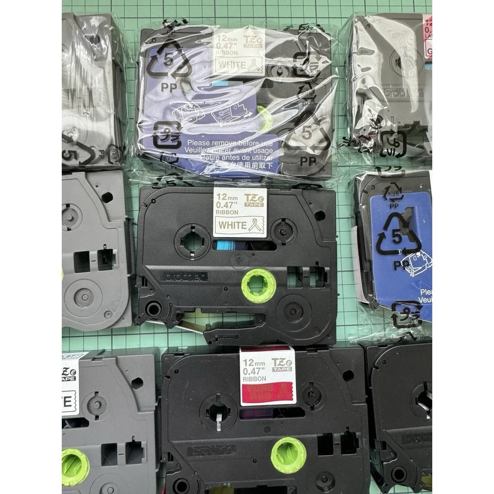 Brother P-touch Embellish PT-D215e Label Maker Machine + 9 TZe 12mm Tape Lot